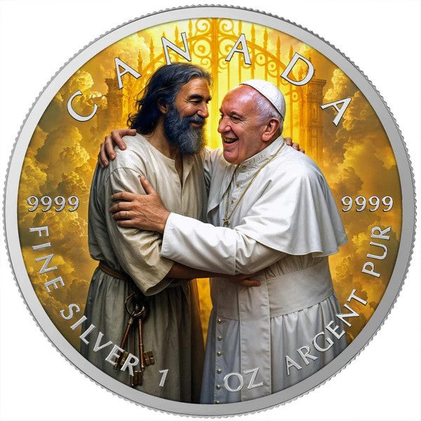 Coin 2025 $5 Welcome Home Pope Francis 1Oz Ag