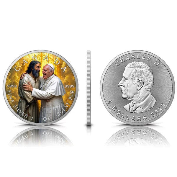 Coin 2025 $5 Welcome Home Pope Francis 1Oz Ag