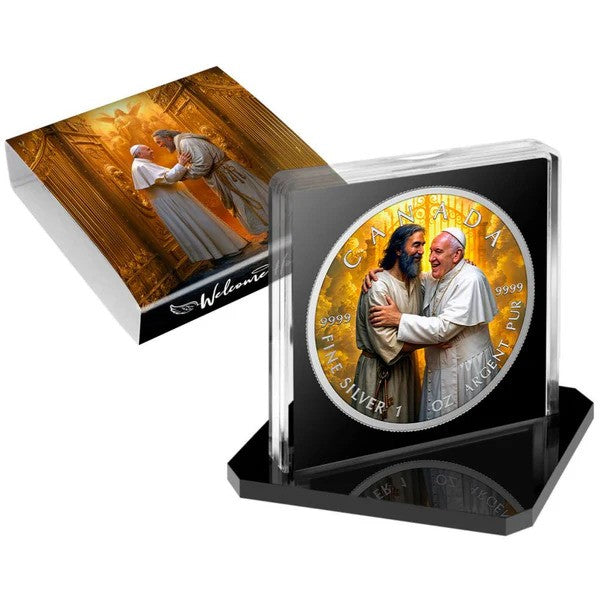Coin 2025 $5 Welcome Home Pope Francis 1Oz Ag