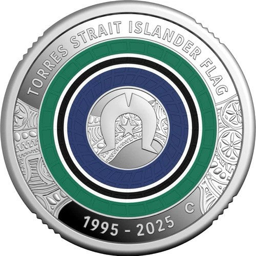 Coin 2025 $2 Torres Strait Island Flag Ag Proof