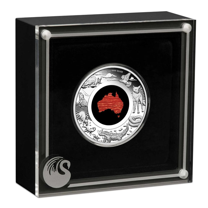 Coin 2025 Great Southern Land 1Oz Ag Proof Snakeskin Jasper