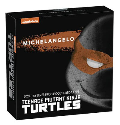 Coin Tmnt Michelangelo 1 Oz Ag Proof Colour