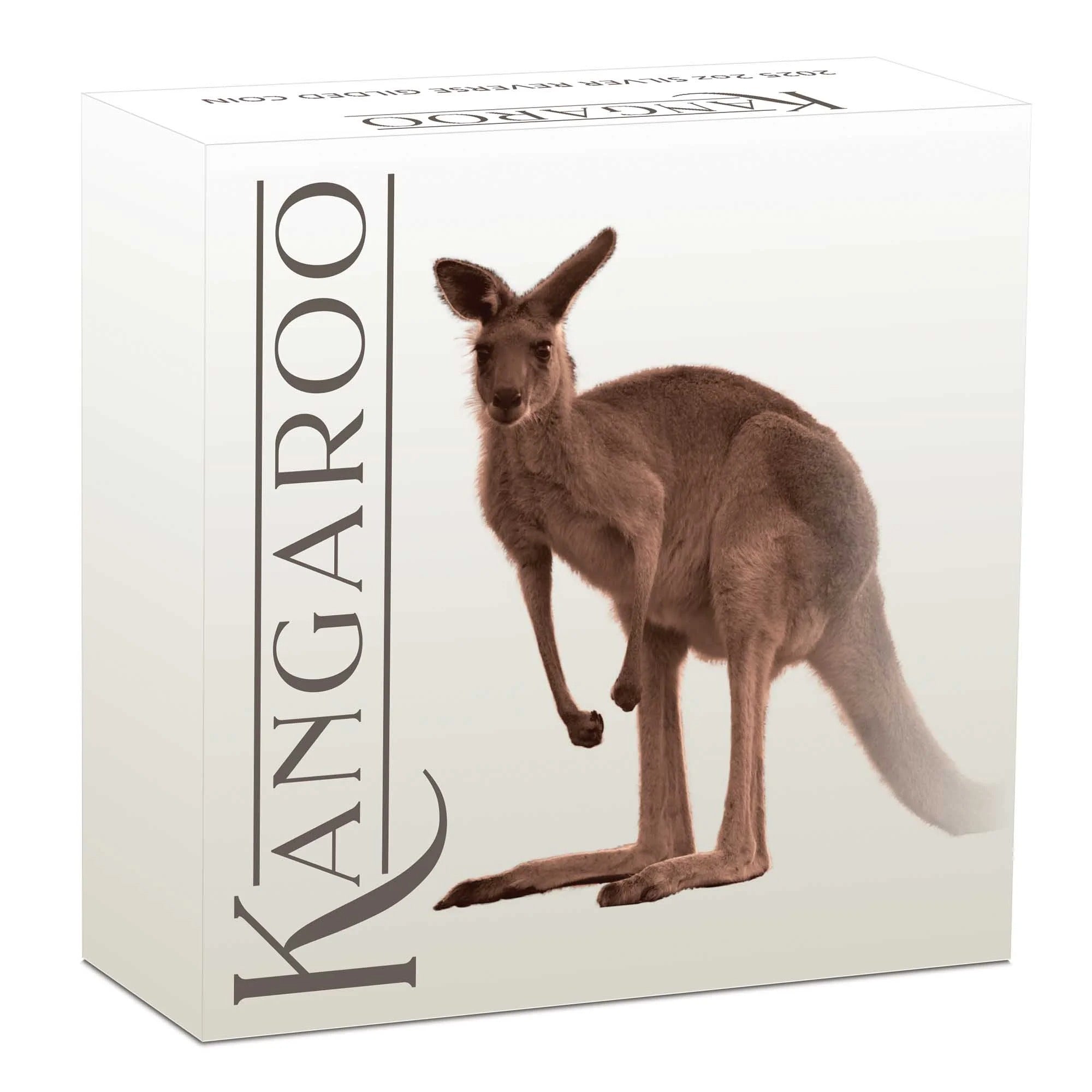 Coin $2 Kangaroo Oz Silver Gilded