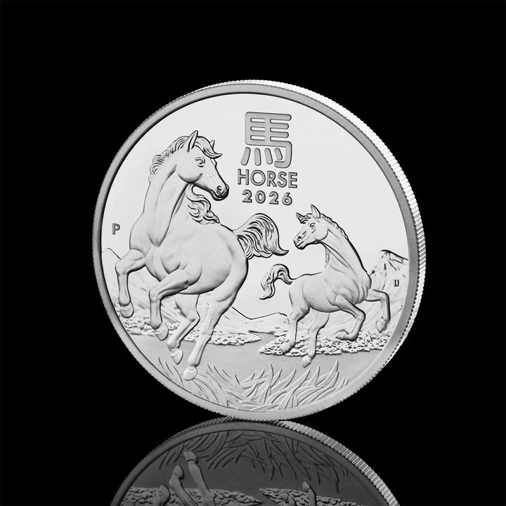 Coin 2026 Yot Horse 1/2 Oz Ag