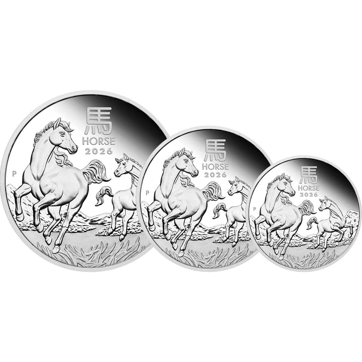 Coin 2026 Yot Horse Ag 3 Coin Set