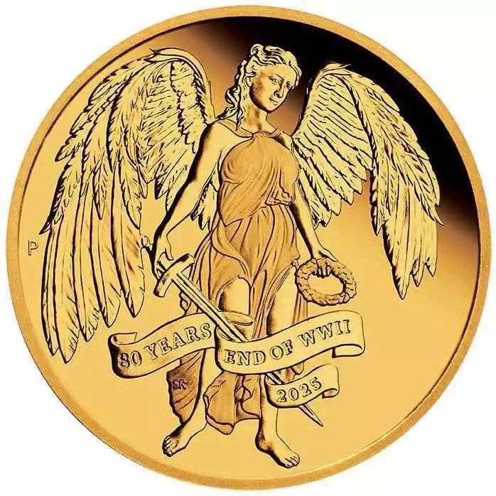 Coin 2025 1 Oz Au 80Th Anniversary Ww2 Winged Victory
