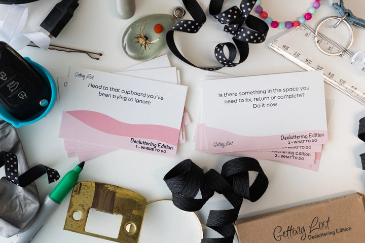 Getting Lost Cards - Decluttering