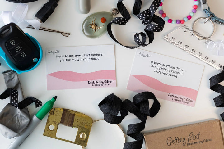 Getting Lost Cards - Decluttering