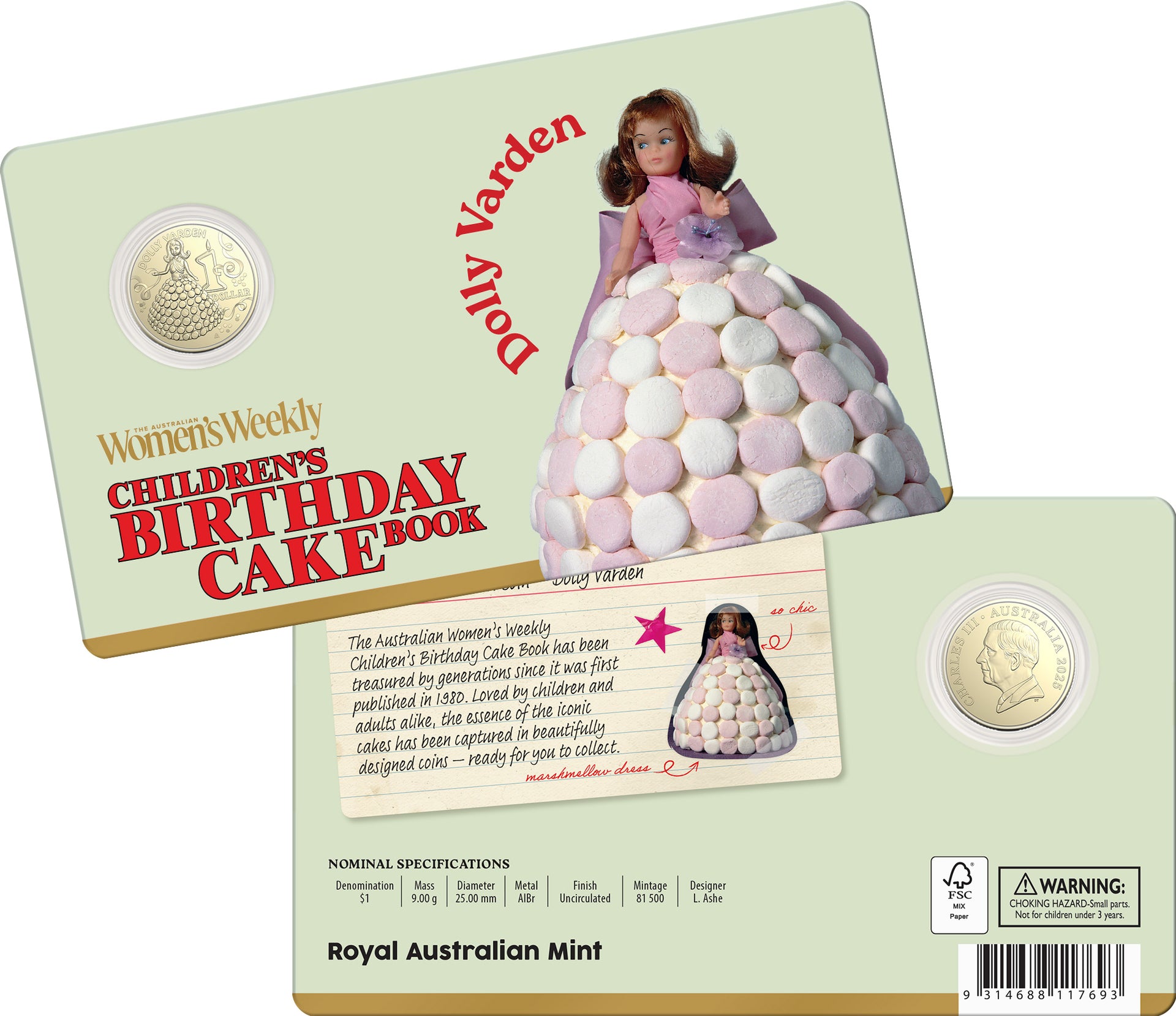 2025 $1 Albr Uncirculated Coin – Dolly Varden