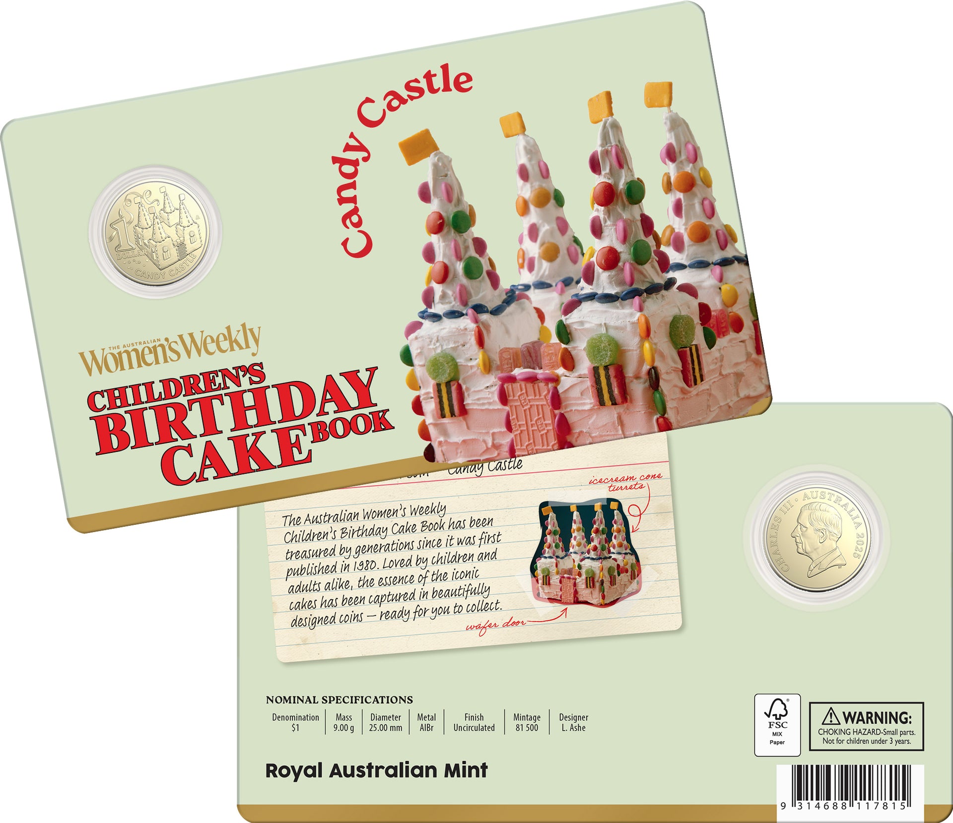 2025 $1 Albr Uncirculated Coin – Candy Castle
