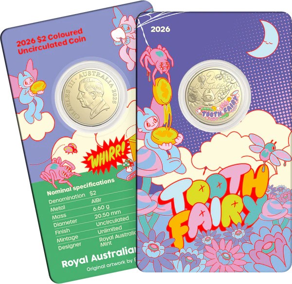 2026 Tooth Fairy Uncirculated Coin in Card