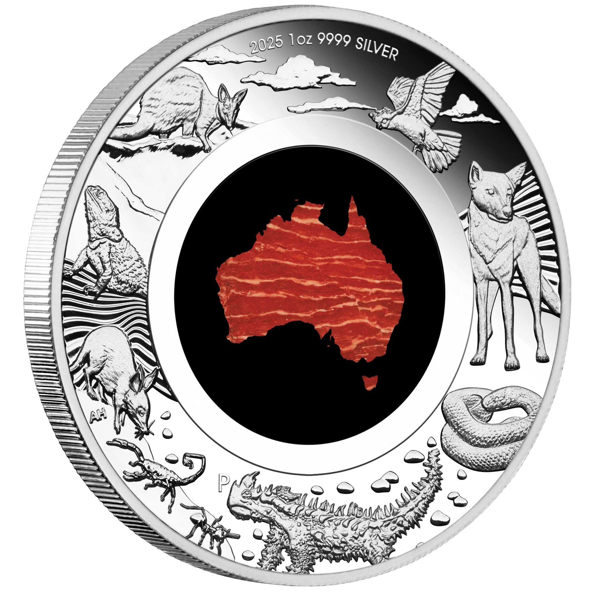 Coin 2025 Great Southern Land 1Oz Ag Proof Snakeskin Jasper