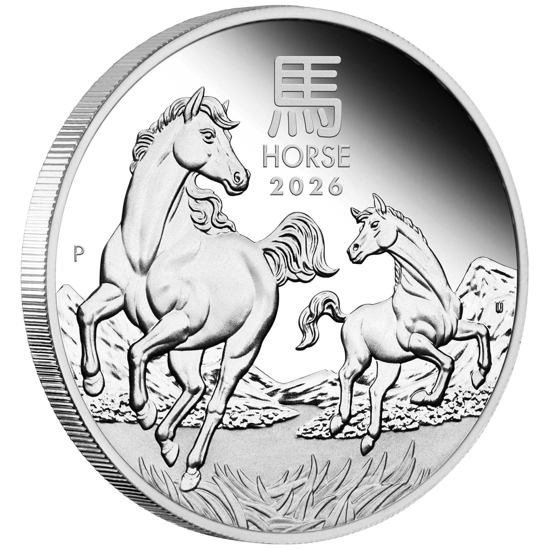 Coin 2026 Yot Horse 1/2 Oz Ag
