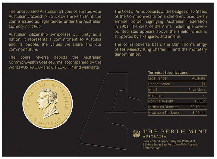 Coin 2026 Australian Citizenship $1 