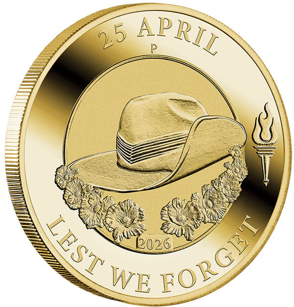 2026 ANZAC COIN ON CARD
