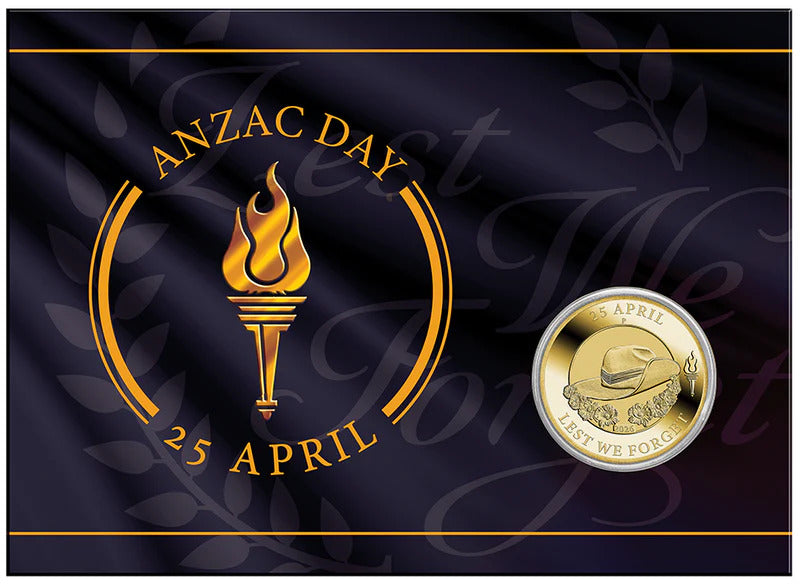 2026 ANZAC COIN ON CARD