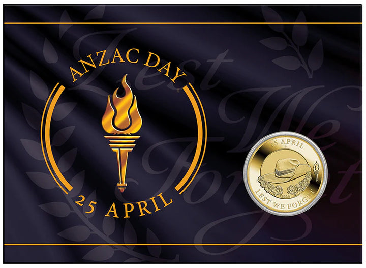 2026 ANZAC COIN ON CARD