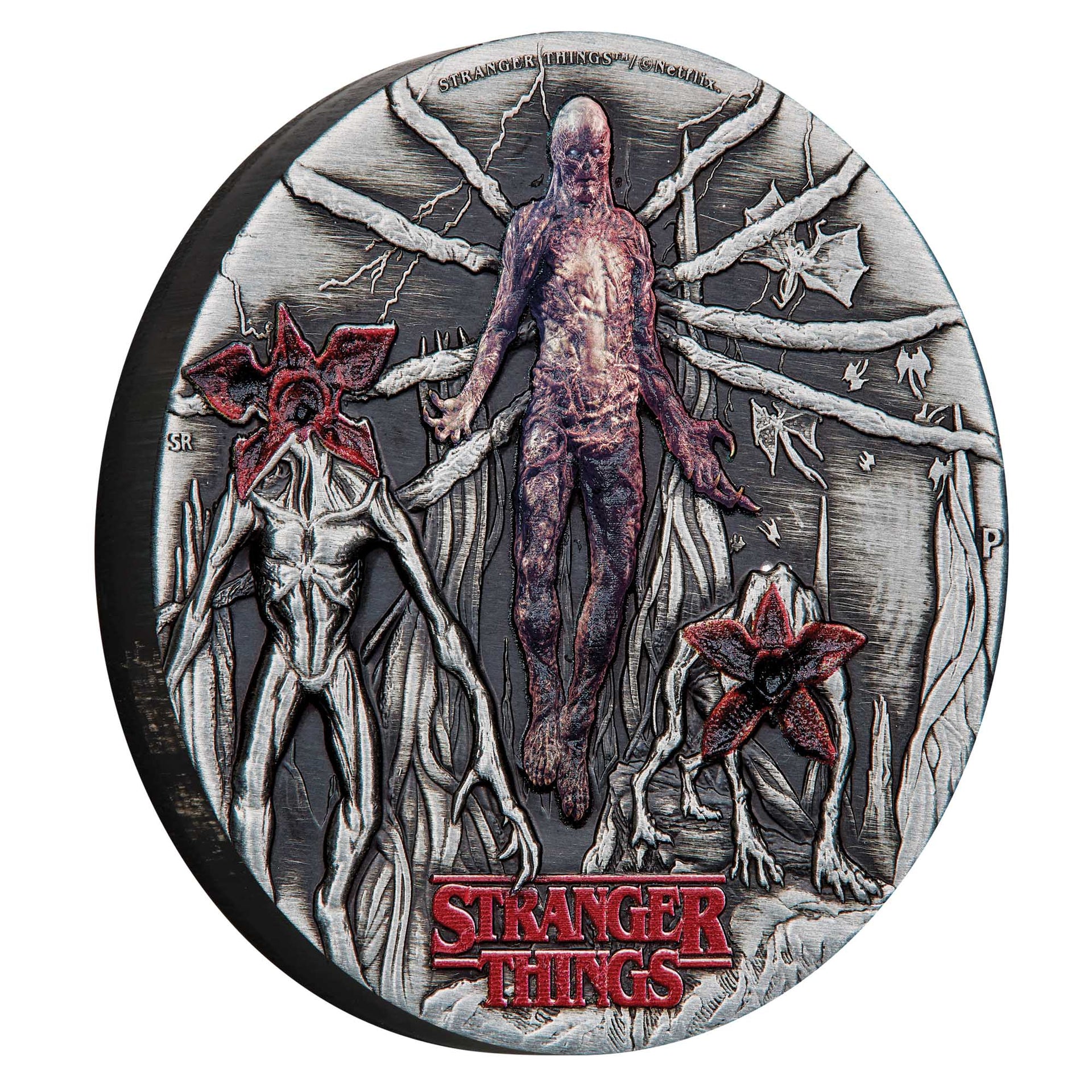 Coin Stranger Things Villains 2026 2oz Silver Antiqued Coloured