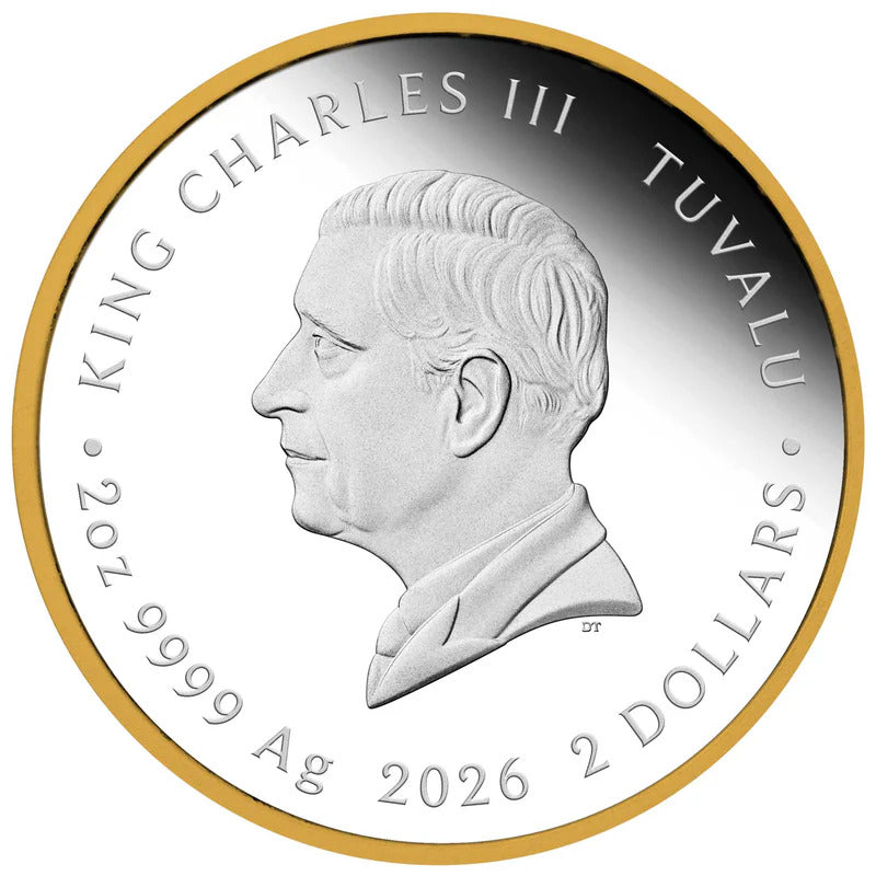 2026 House of Bridgerton 2oz Silver Proof Gilded Coin